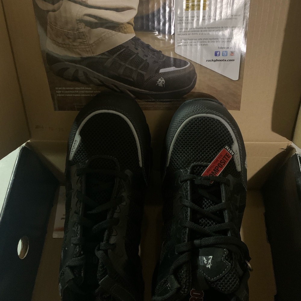 Composite toe. Rocky Trailblade work shoe.